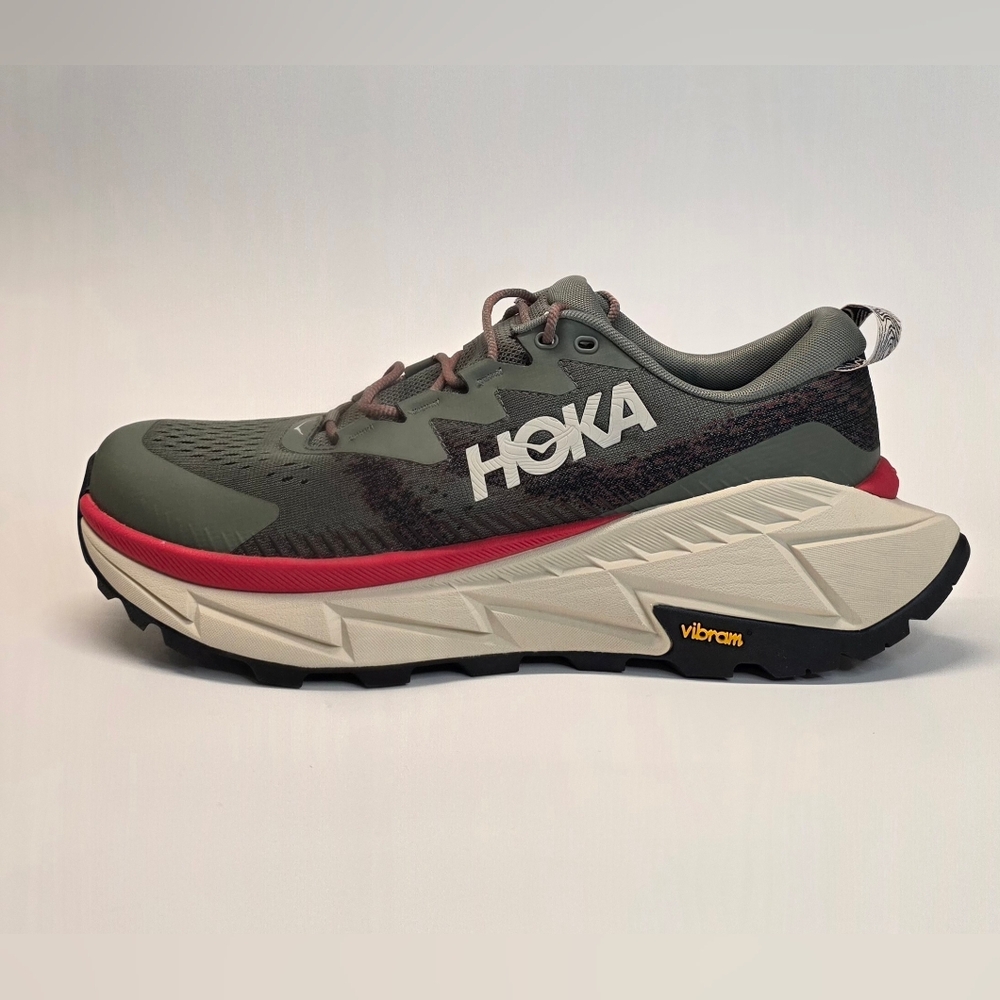 New  Hoka One One  Skyline Float X   Running Sneaker Men's Size 10D   Green/Red